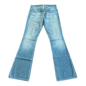 7 For All Mankind Vintage Light Blue Flare Jeans